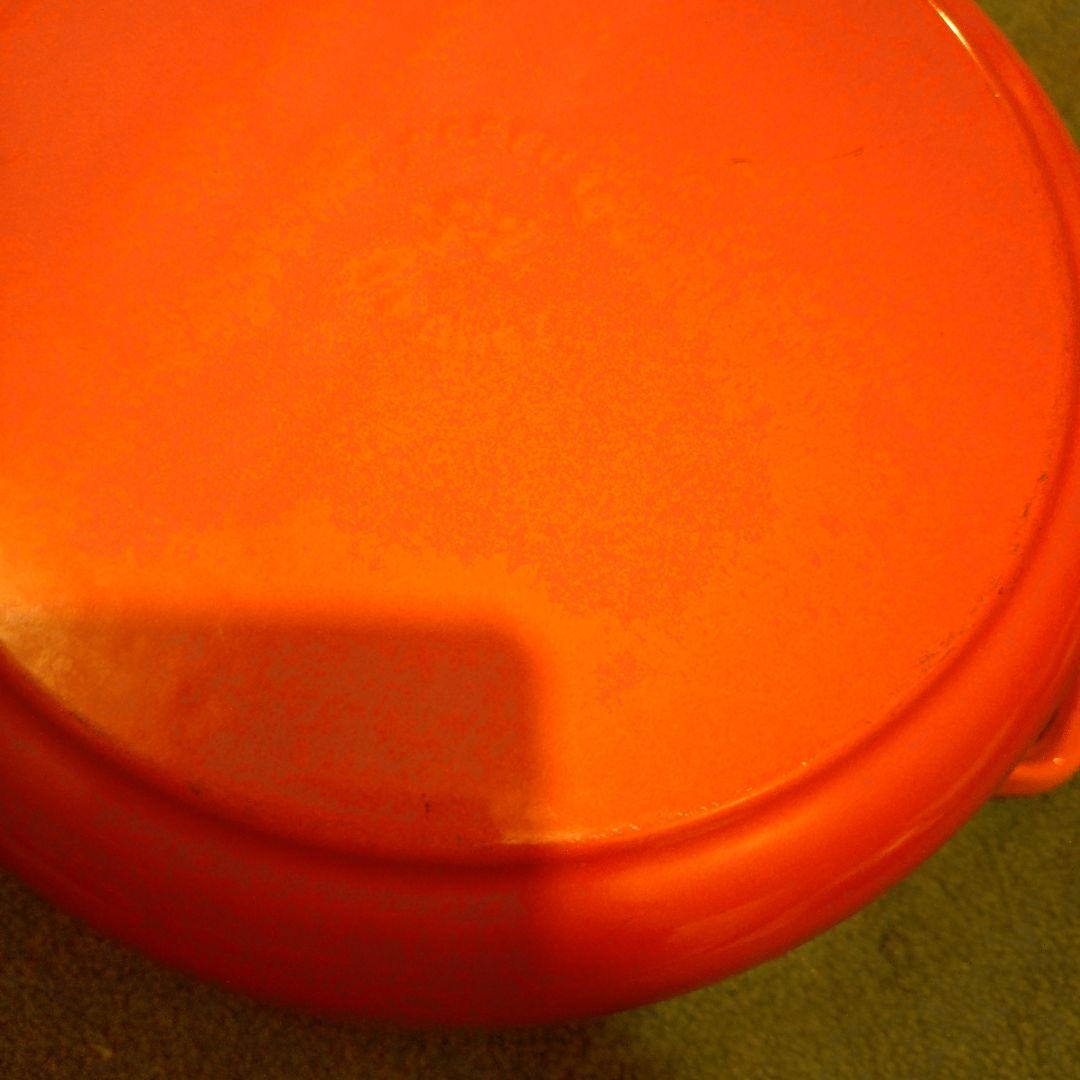 Le Creuset ル・クルーゼ　オレンジ 両手鍋 22cm
