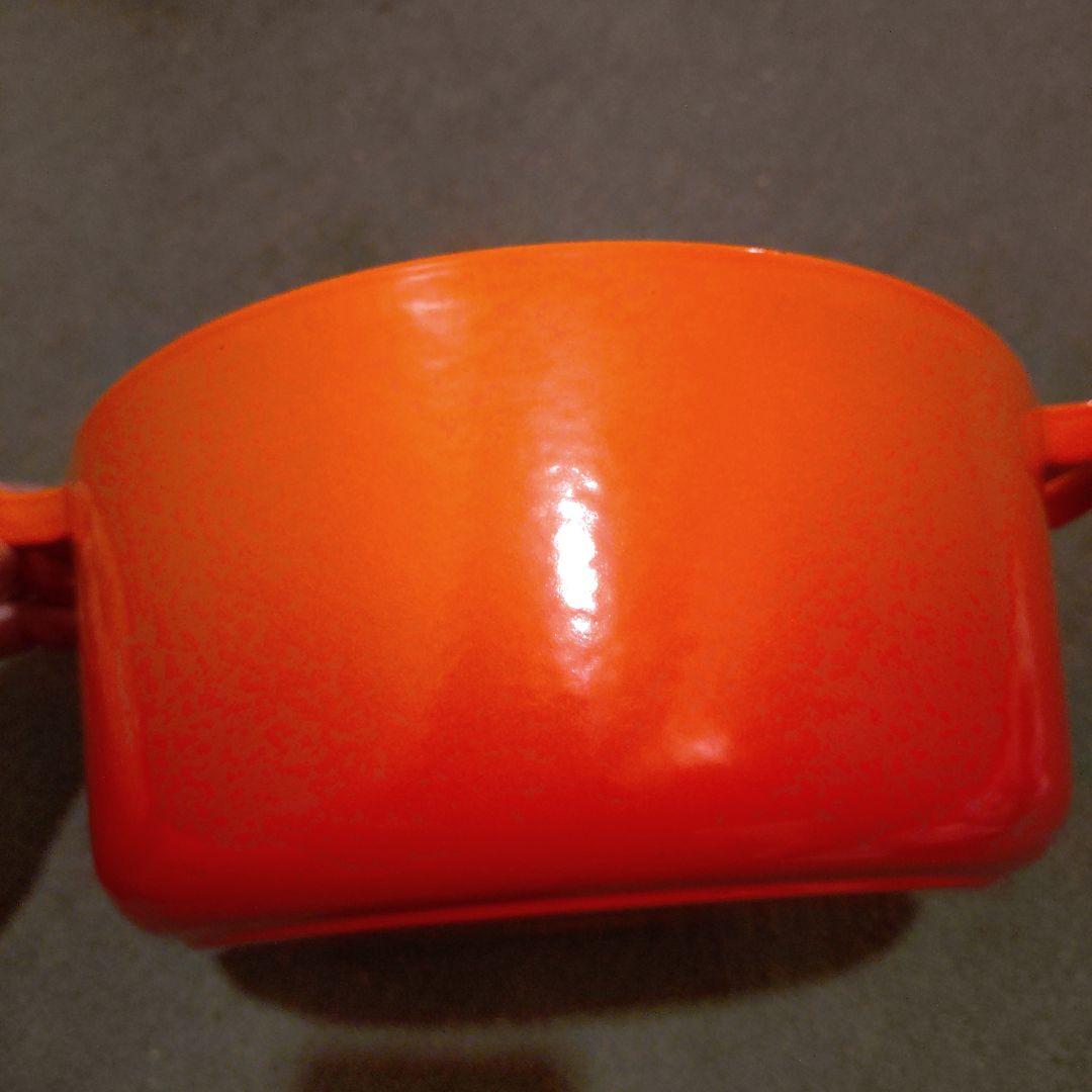 Le Creuset ル・クルーゼ　オレンジ 両手鍋 22cm