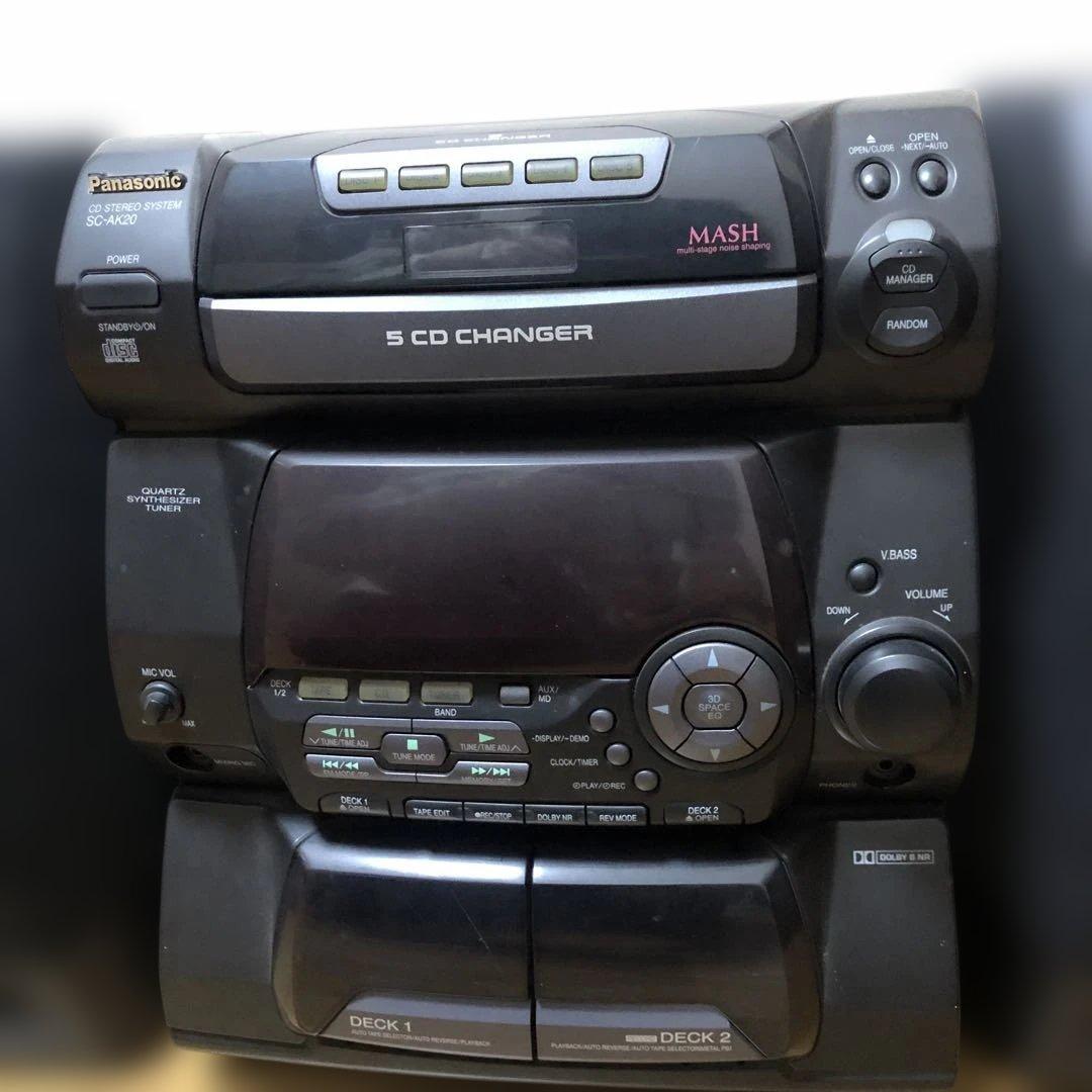 Panasonic マッシュ SC-AK20 5チェンジャー　CDコンポ
