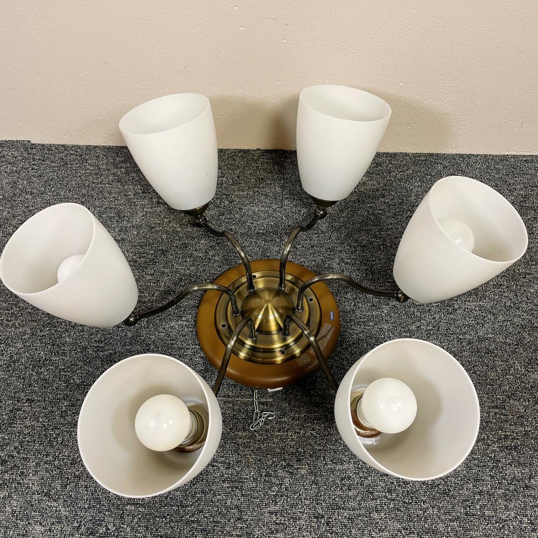 【希少】DAIKO DCH-33687 シャンデリア 6灯　ヴィンテージ