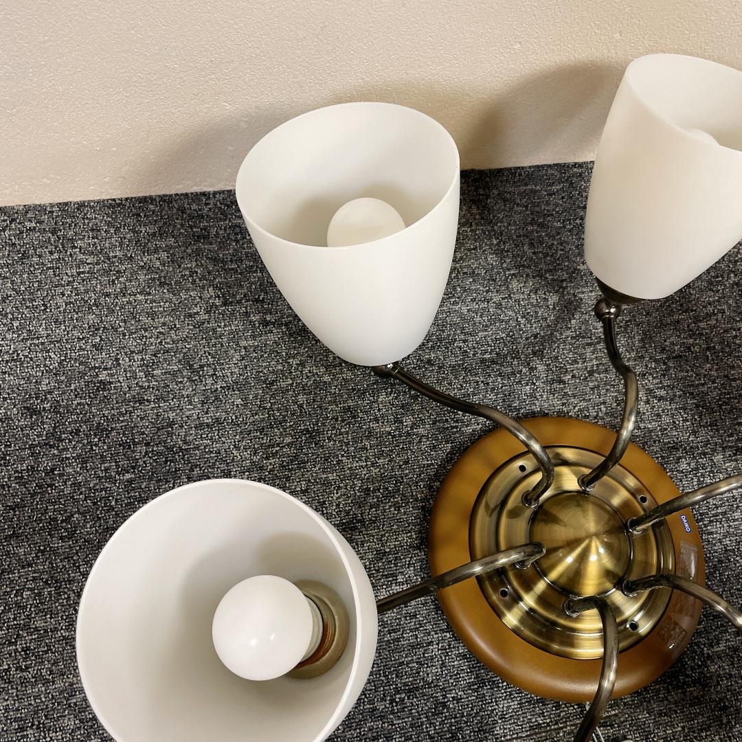 【希少】DAIKO DCH-33687 シャンデリア 6灯　ヴィンテージ