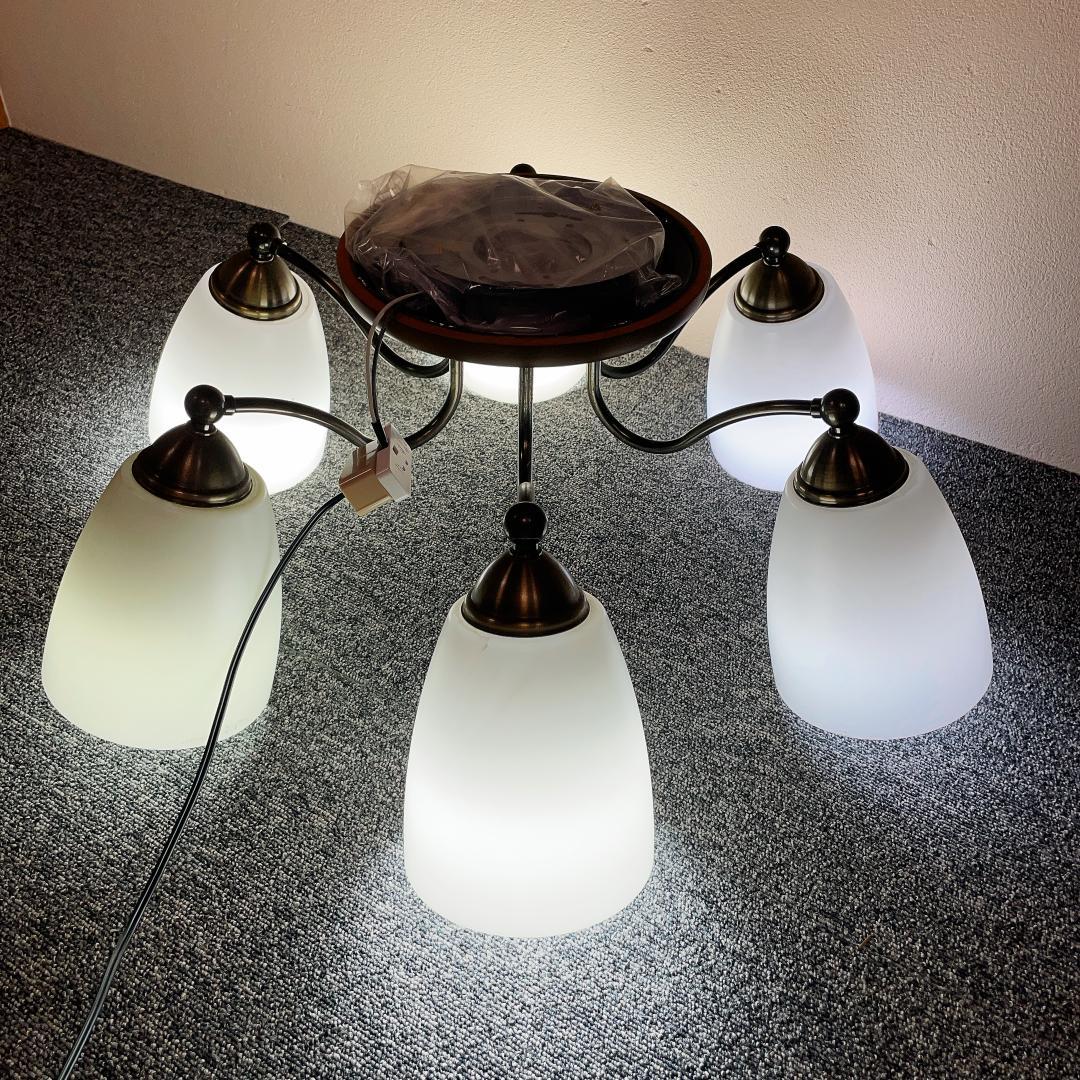 【希少】DAIKO DCH-33687 シャンデリア 6灯　ヴィンテージ