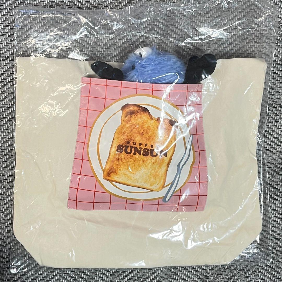 スンスン　一番くじ　B賞　ぬいぐるみ付きトートバッグ