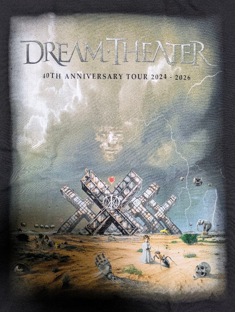 未使用 DREAM THEATER 40thツアーＴシャツ XL