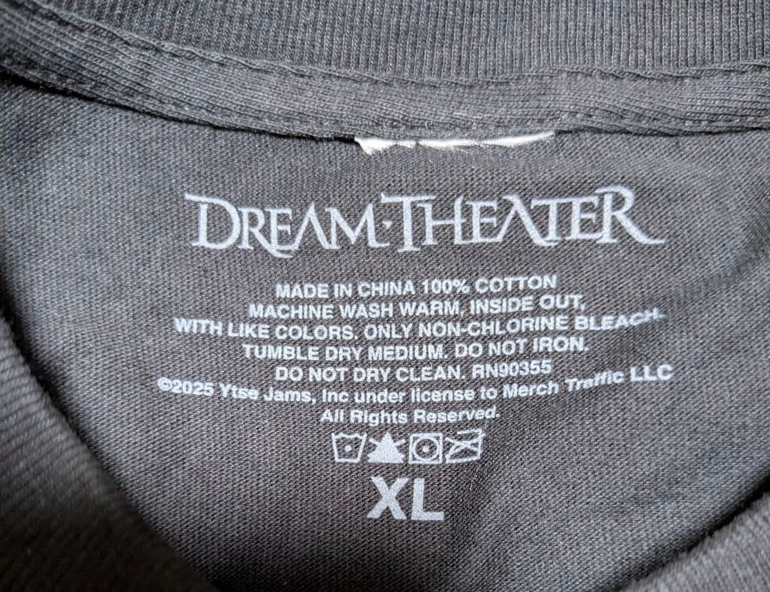 未使用 DREAM THEATER 40thツアーＴシャツ XL