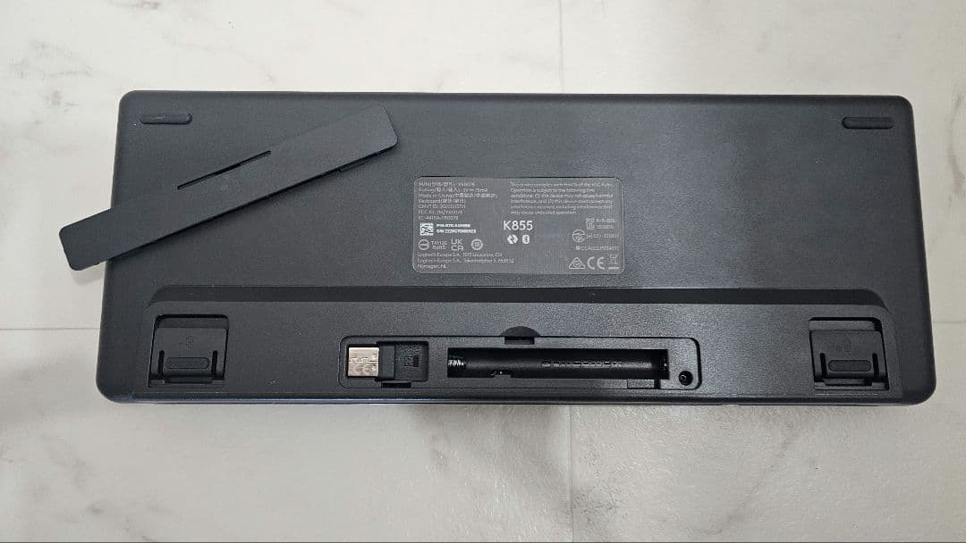 Logi K855 ワイヤレスキーボード グラファイト