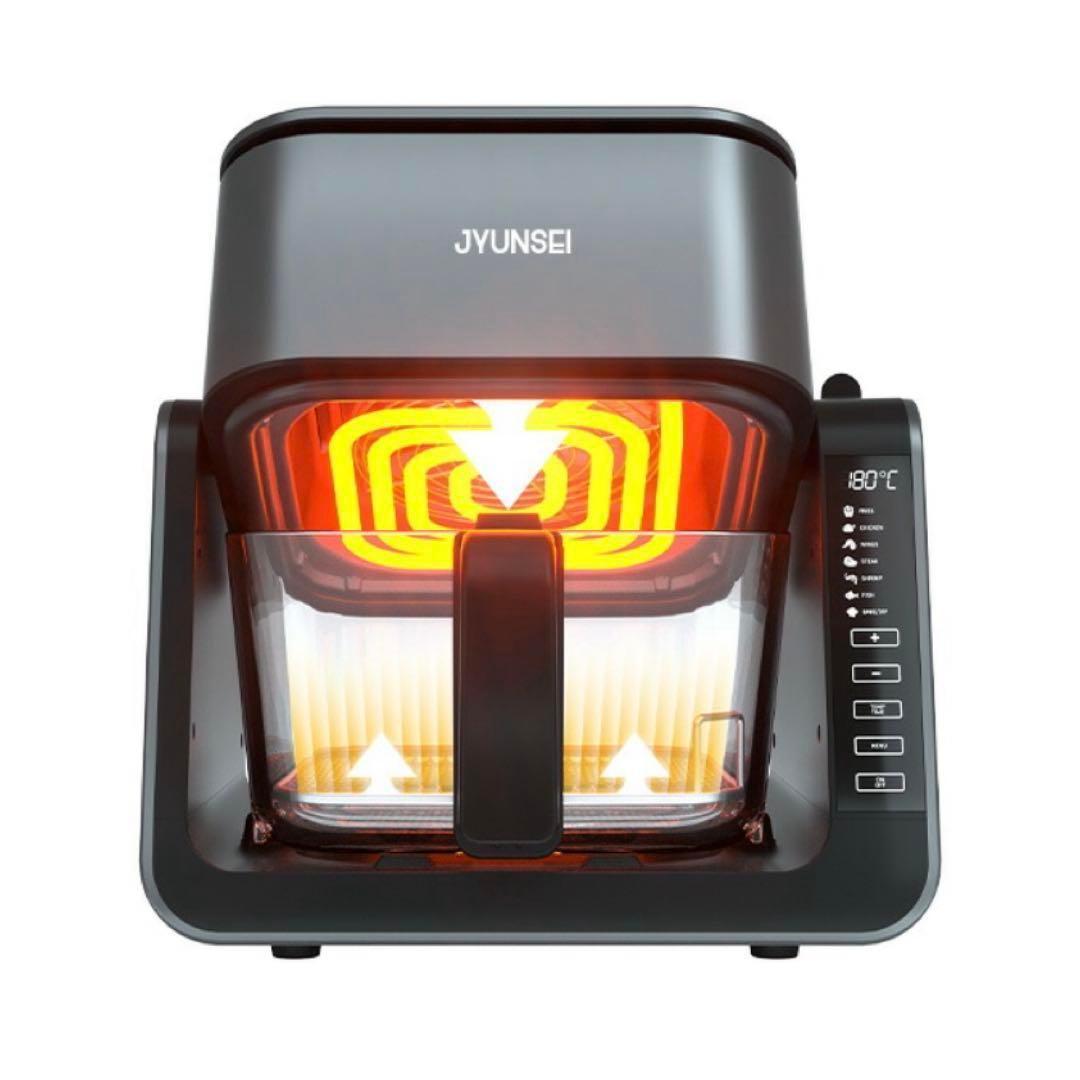 JYUNSEI ノンフライヤー エアフライヤー グリルパン 4L+1.5L