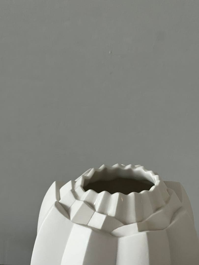 限定sale高橋奈己 『 白磁の実・花入 』H.235・Φ.170mm／花器花瓶