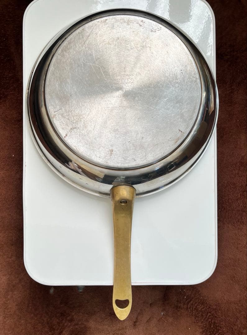 【スイス製】KUHN RIKON ステンレス フライパン 内径28cm シルバー