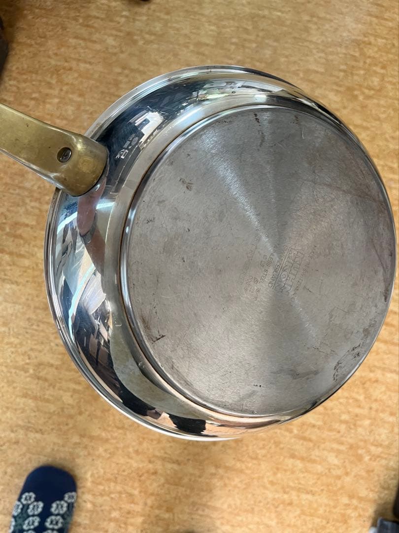 【スイス製】KUHN RIKON ステンレス フライパン 内径28cm シルバー