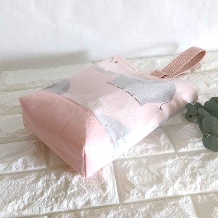 《送料無料》通園・通学3点セット・ほのぼのぞうさん・ピンク　＃n1398