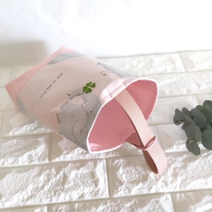 《送料無料》通園・通学3点セット・ほのぼのぞうさん・ピンク　＃n1398