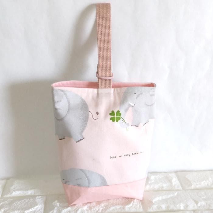 《送料無料》通園・通学3点セット・ほのぼのぞうさん・ピンク　＃n1398