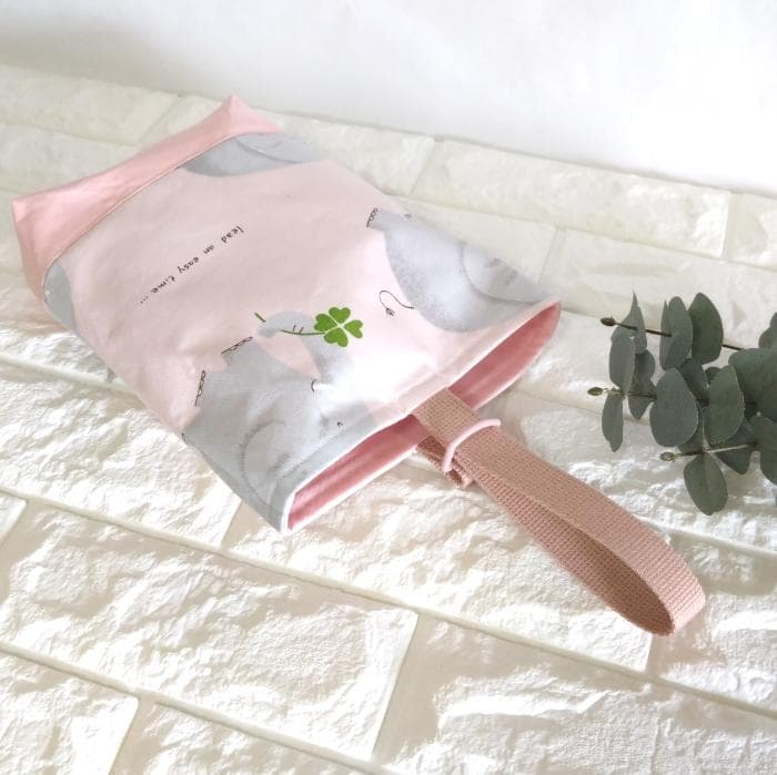 《送料無料》通園・通学3点セット・ほのぼのぞうさん・ピンク　＃n1398