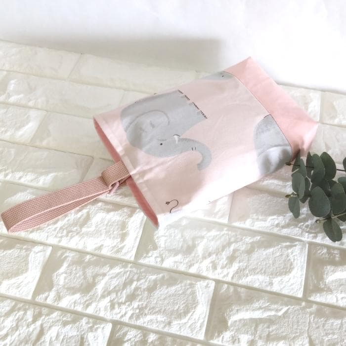 《送料無料》通園・通学3点セット・ほのぼのぞうさん・ピンク　＃n1398