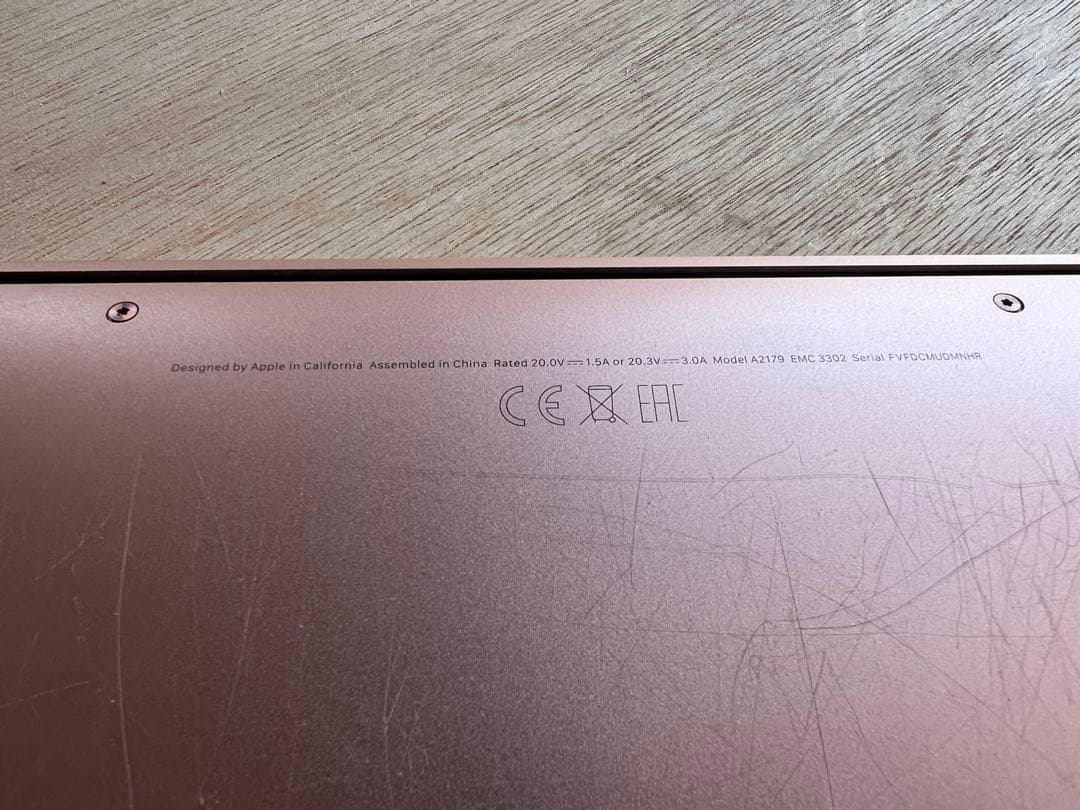 MacBook Air A2179 動作未確認　ジャンク品