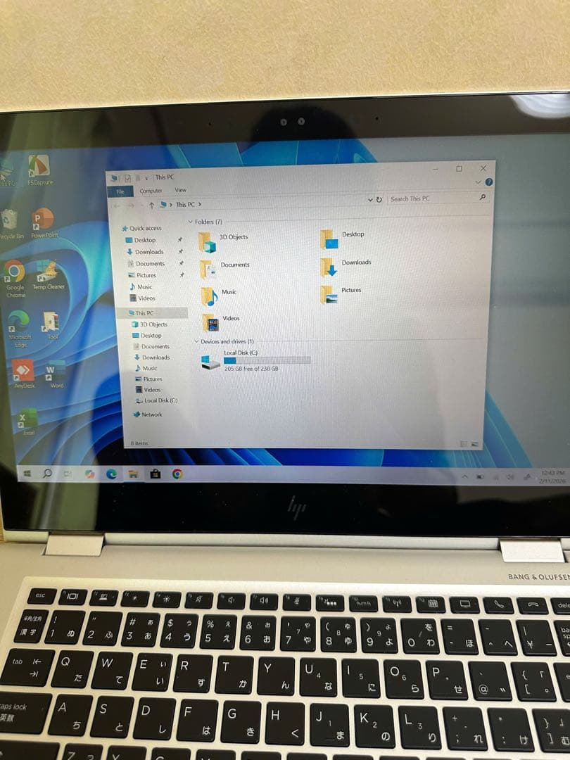 Hp Elitebook x360 1030G2. Core i5.メモリ8gb