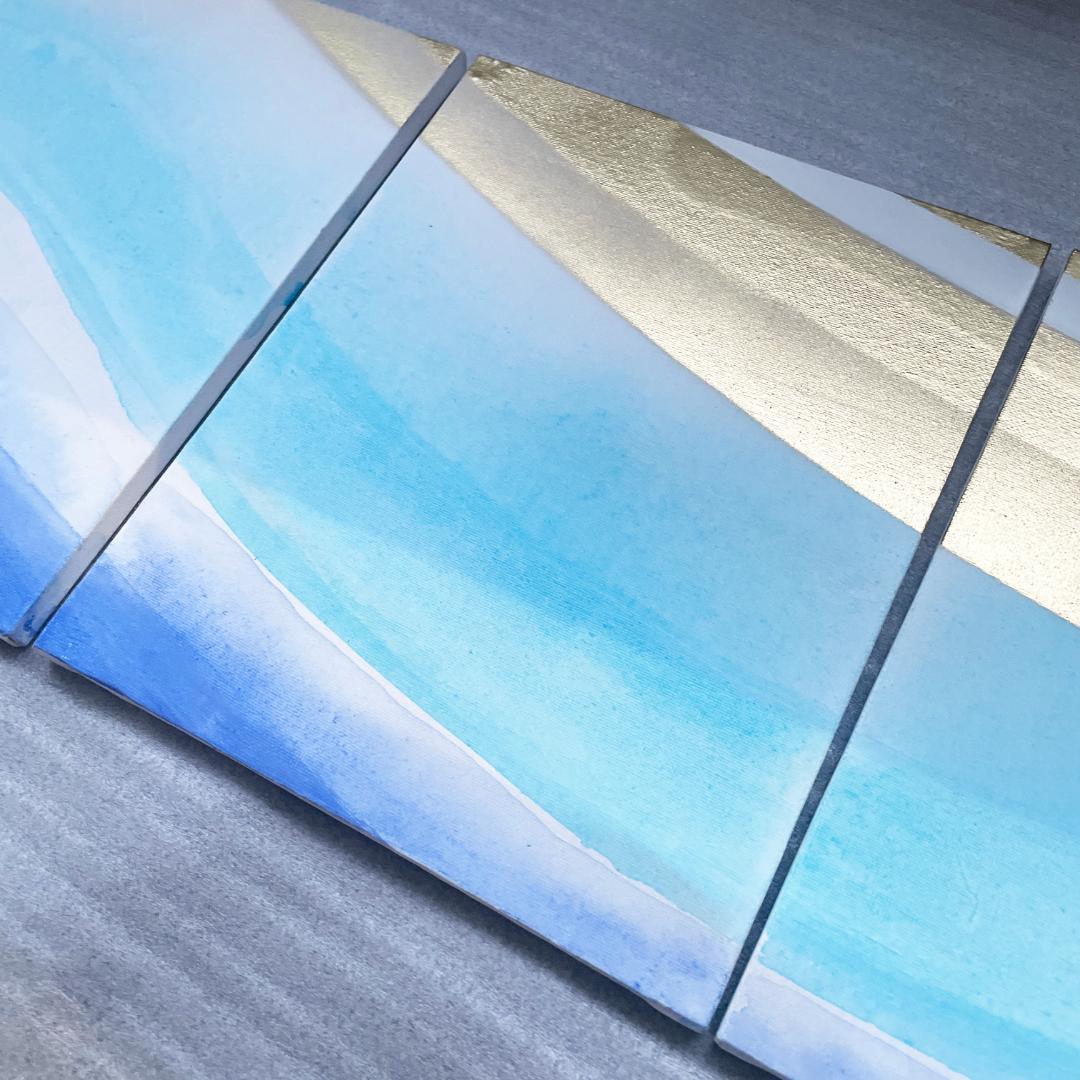 絵画3枚セット　抽象画　モダン　アート　ニュアンス　インテリア　原画　現代アート