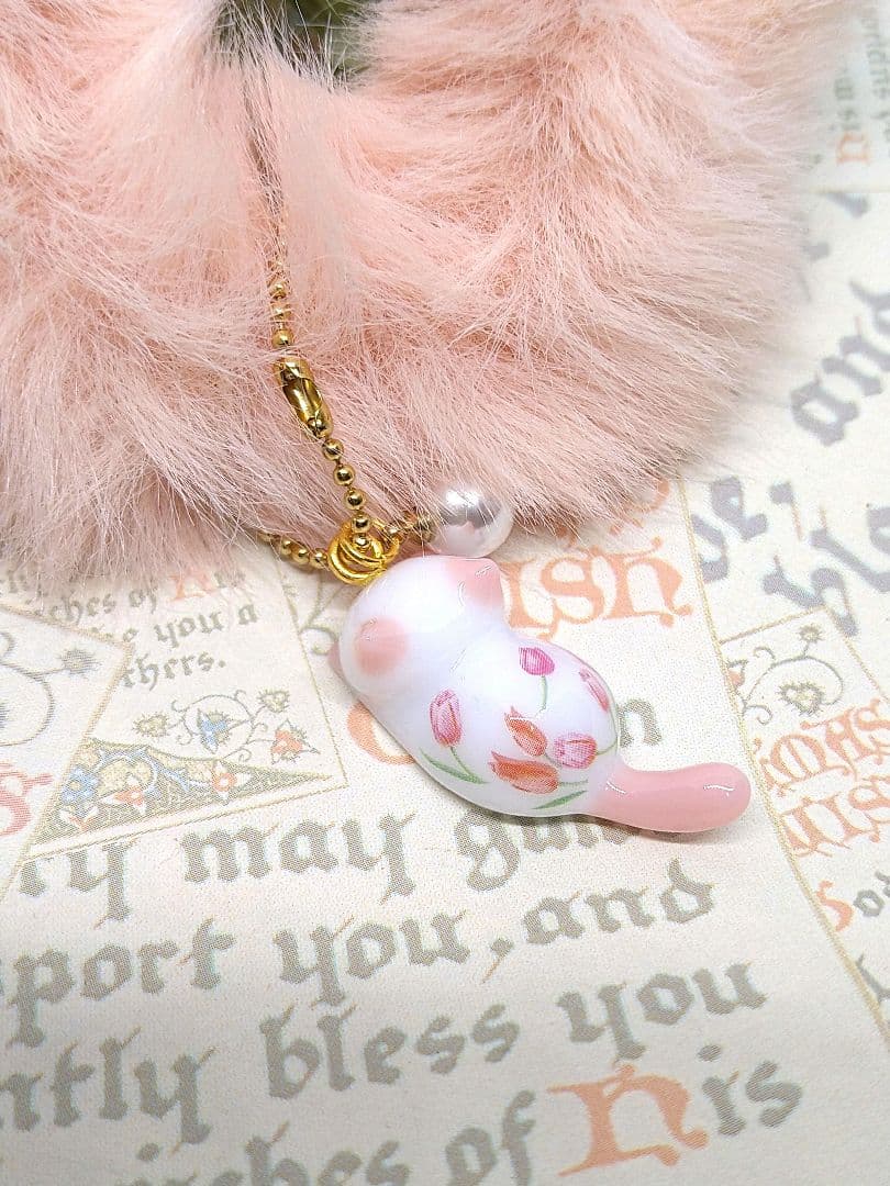 シュシュ   チューリップ猫ちゃん