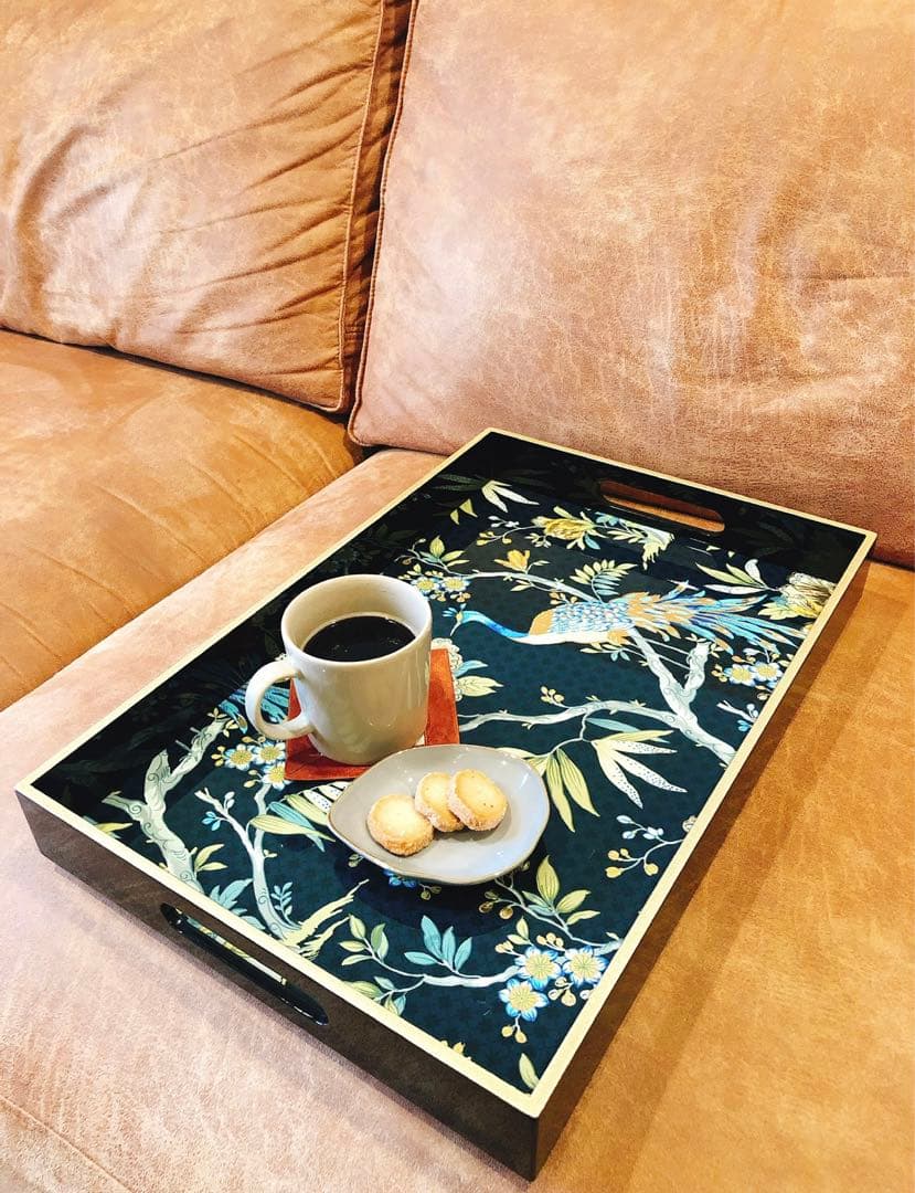 トレー　トレイ　ベトナム　漆　ラッカーPEONY  ベトナム おもてなし