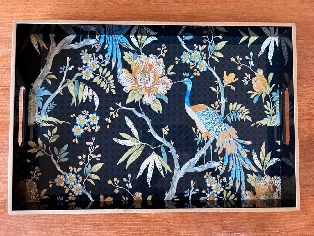 トレー　トレイ　ベトナム　漆　ラッカーPEONY  ベトナム おもてなし