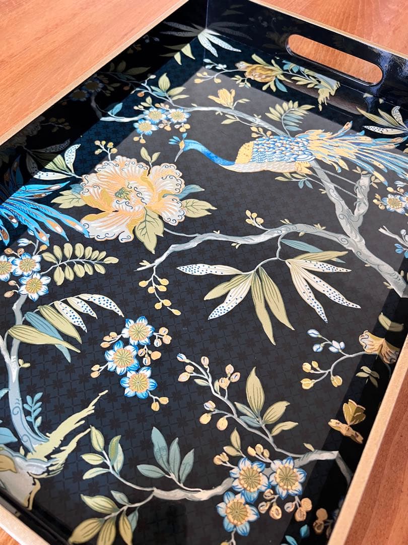 トレー　トレイ　ベトナム　漆　ラッカーPEONY  ベトナム おもてなし