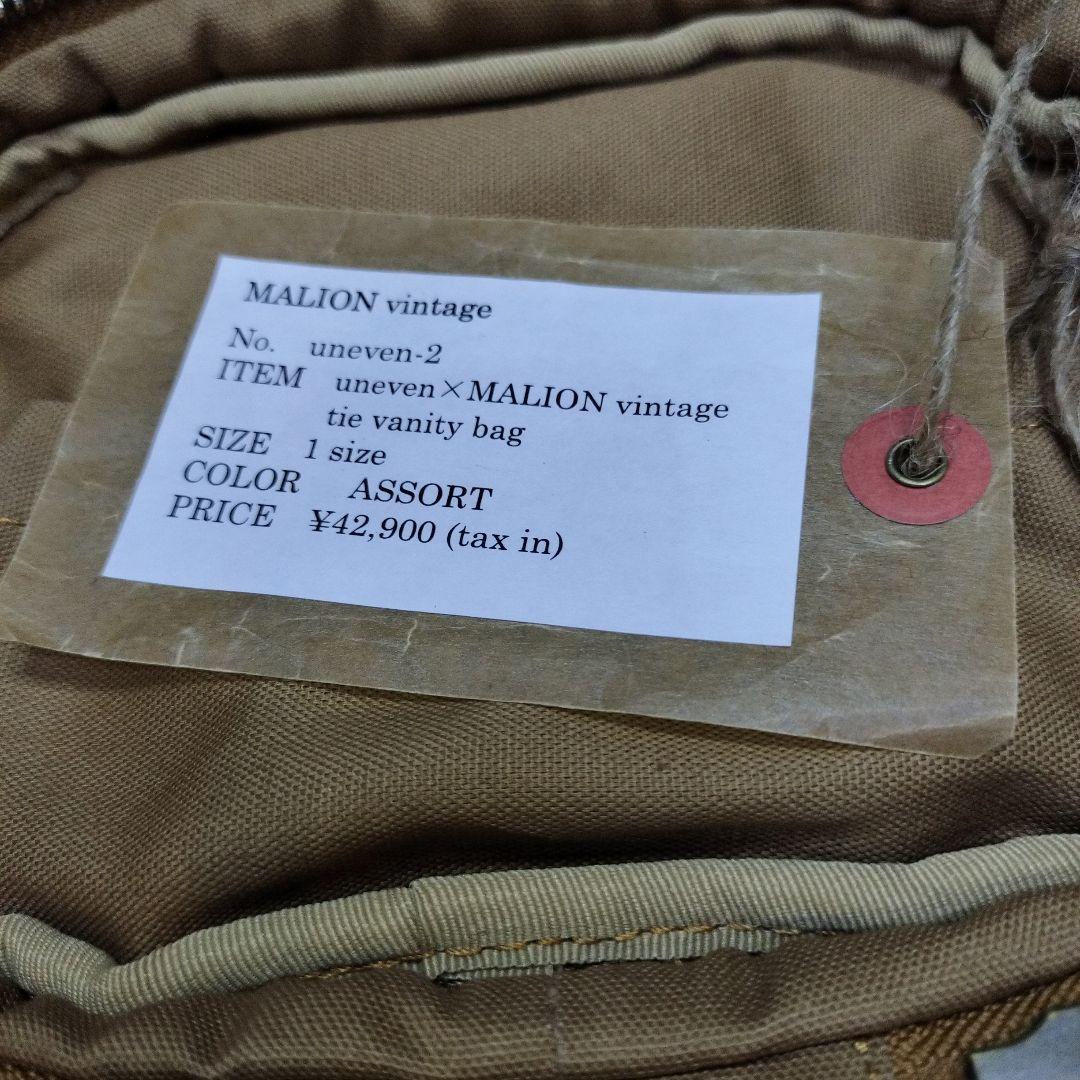 uneven×MALION vintage tie vanity bag
