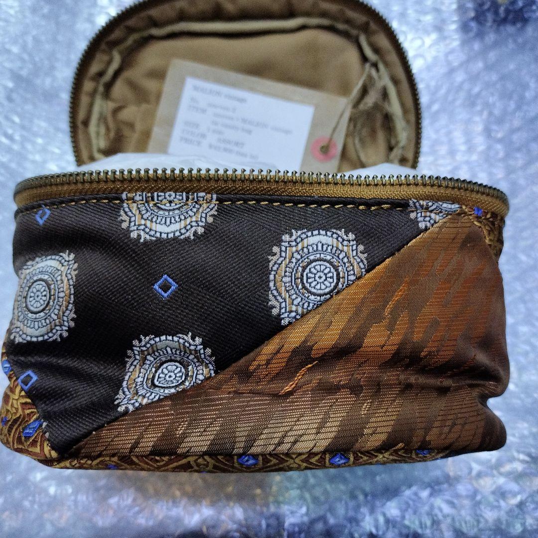 uneven×MALION vintage tie vanity bag