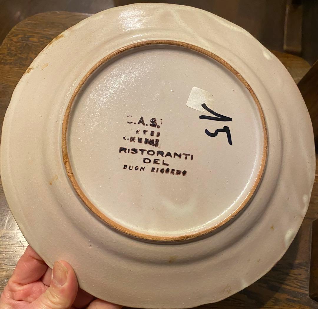 ブオンリコルド　イタリア製絵皿　1970年代　certosa di pavia