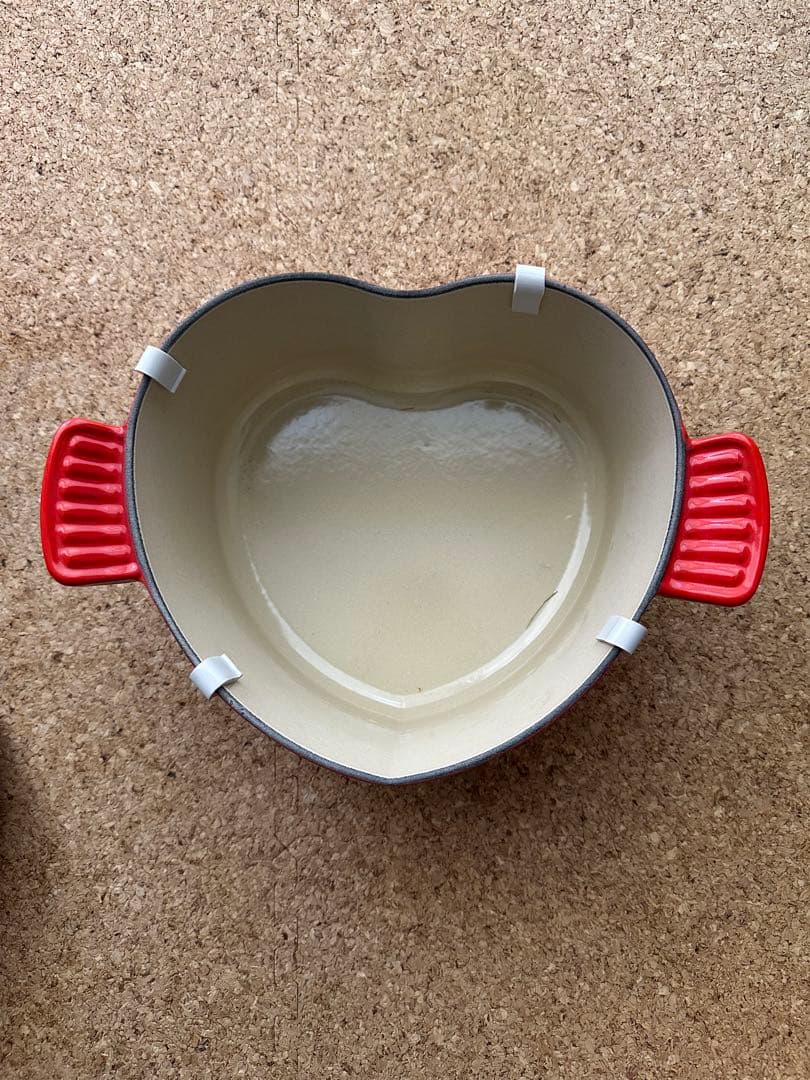 【未使用品】LE CREUSET ハート型鍋 赤