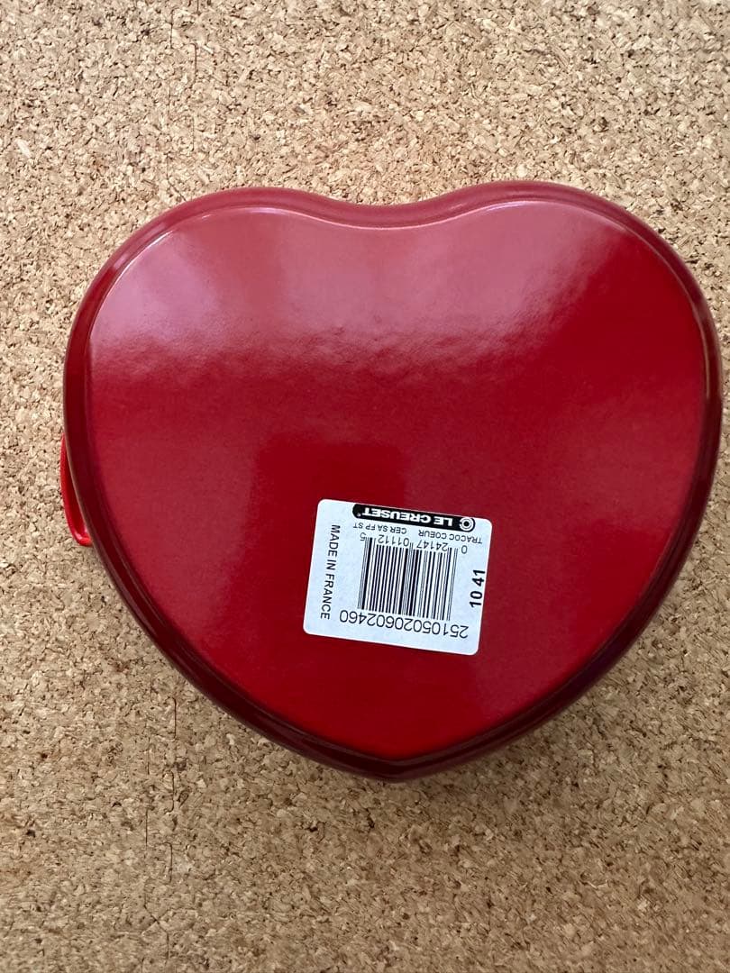 【未使用品】LE CREUSET ハート型鍋 赤