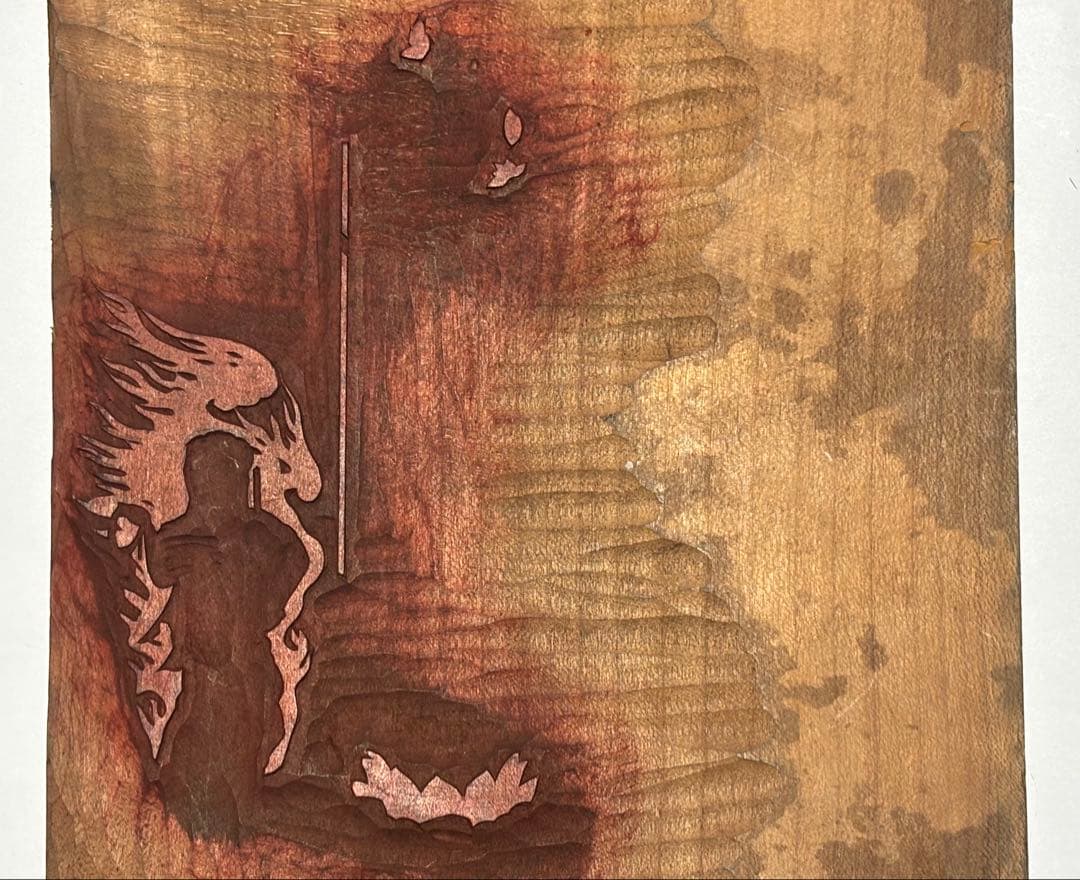 「版彩色用 十三仏 版木」3枚|仏教美術 仏像 仏画 和本 江戸時代 明治時代