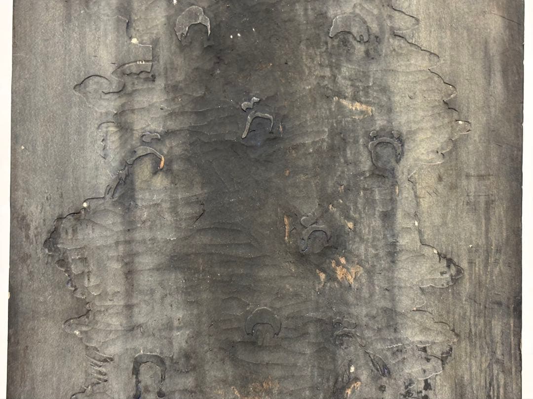 「版彩色用 十三仏 版木」3枚|仏教美術 仏像 仏画 和本 江戸時代 明治時代