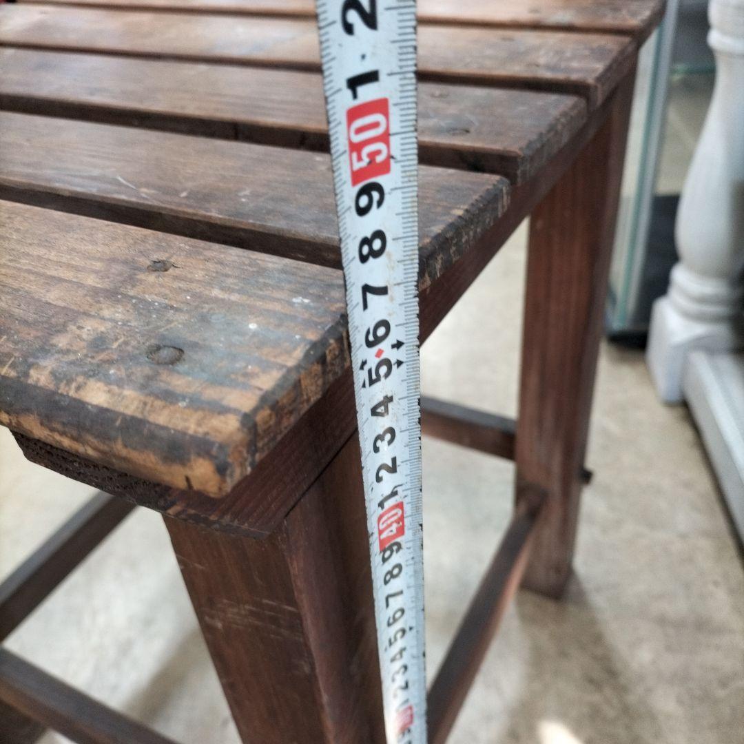 レトロ家具　木製スラットチェア