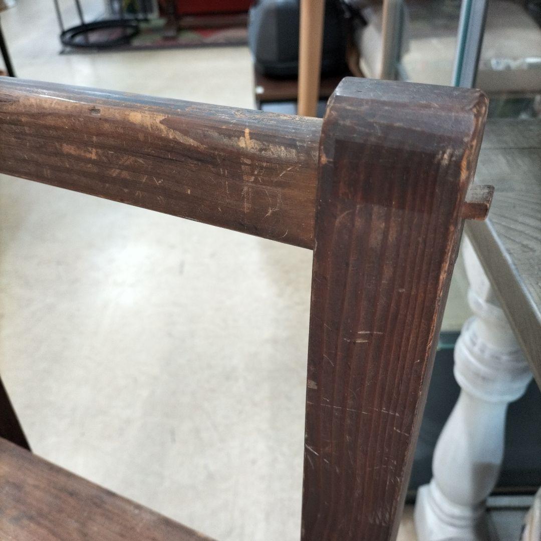 レトロ家具　木製スラットチェア