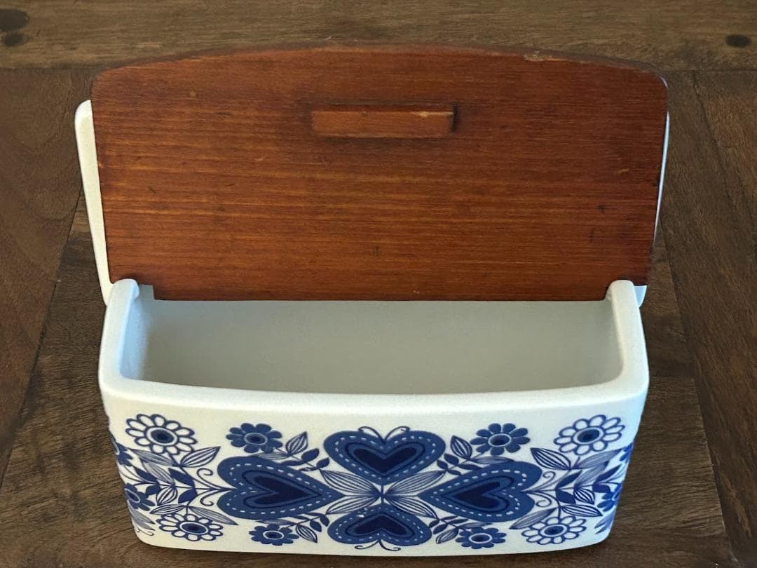 タイムセールan21　アラビアARABIA 塩ケース塩入　木の蓋 北欧ビンテージ