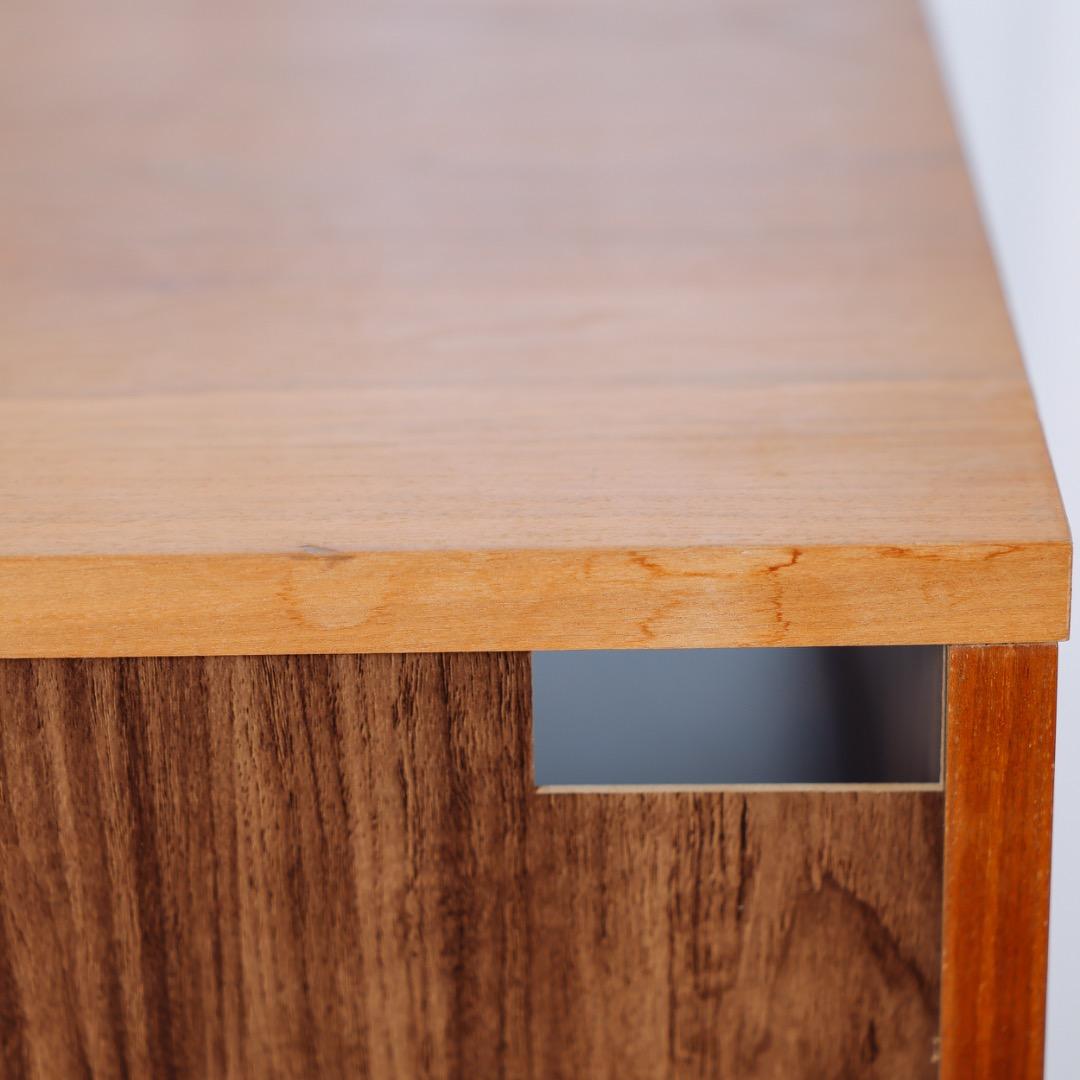 無印良品木製キャビネットガラス扉スリムウォールナット材突板2/2磯野タマさま専用