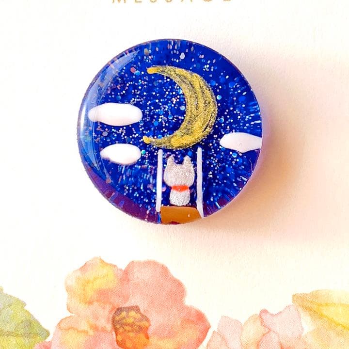 ★新作★   猫　ヘアゴム　ブローチ　レジン