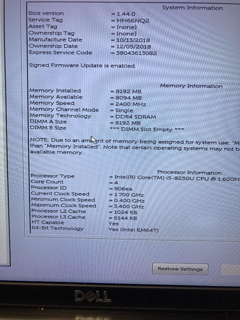 DELL Latitude 7390 i5 8350U タッチスクリーン搭載