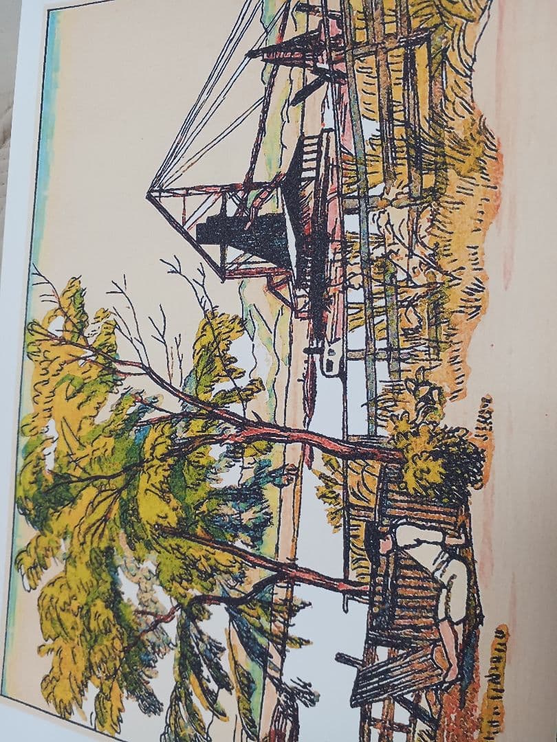 古画で巡る千葉の旅　第2編　8枚　 厚手和紙　A4　手作り工芸版画で復活