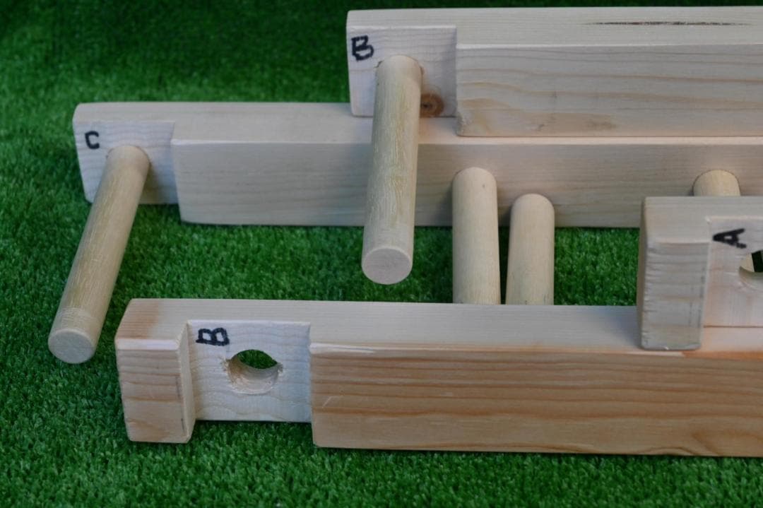 織り機 / 整経台 簡単組み立て式 5段 Y