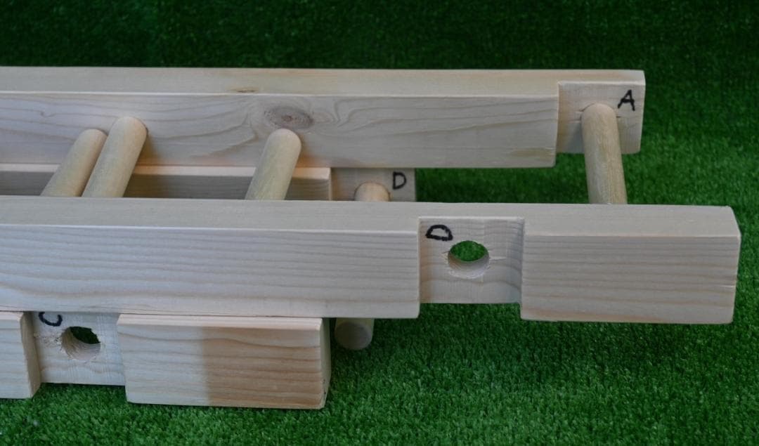 織り機 / 整経台 簡単組み立て式 5段 Y