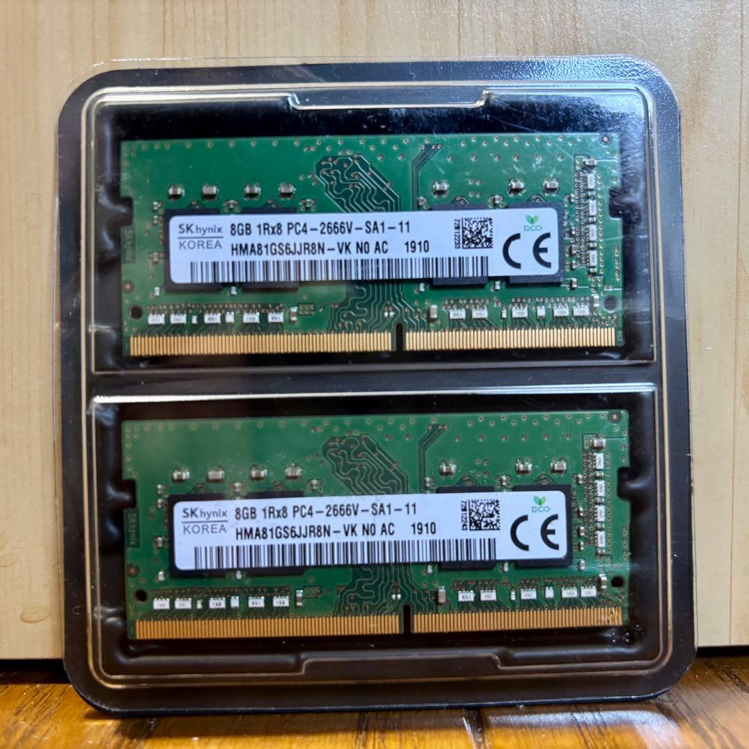 SK hynix 8GB DDR4 メモリ PC4-2666V 3枚
