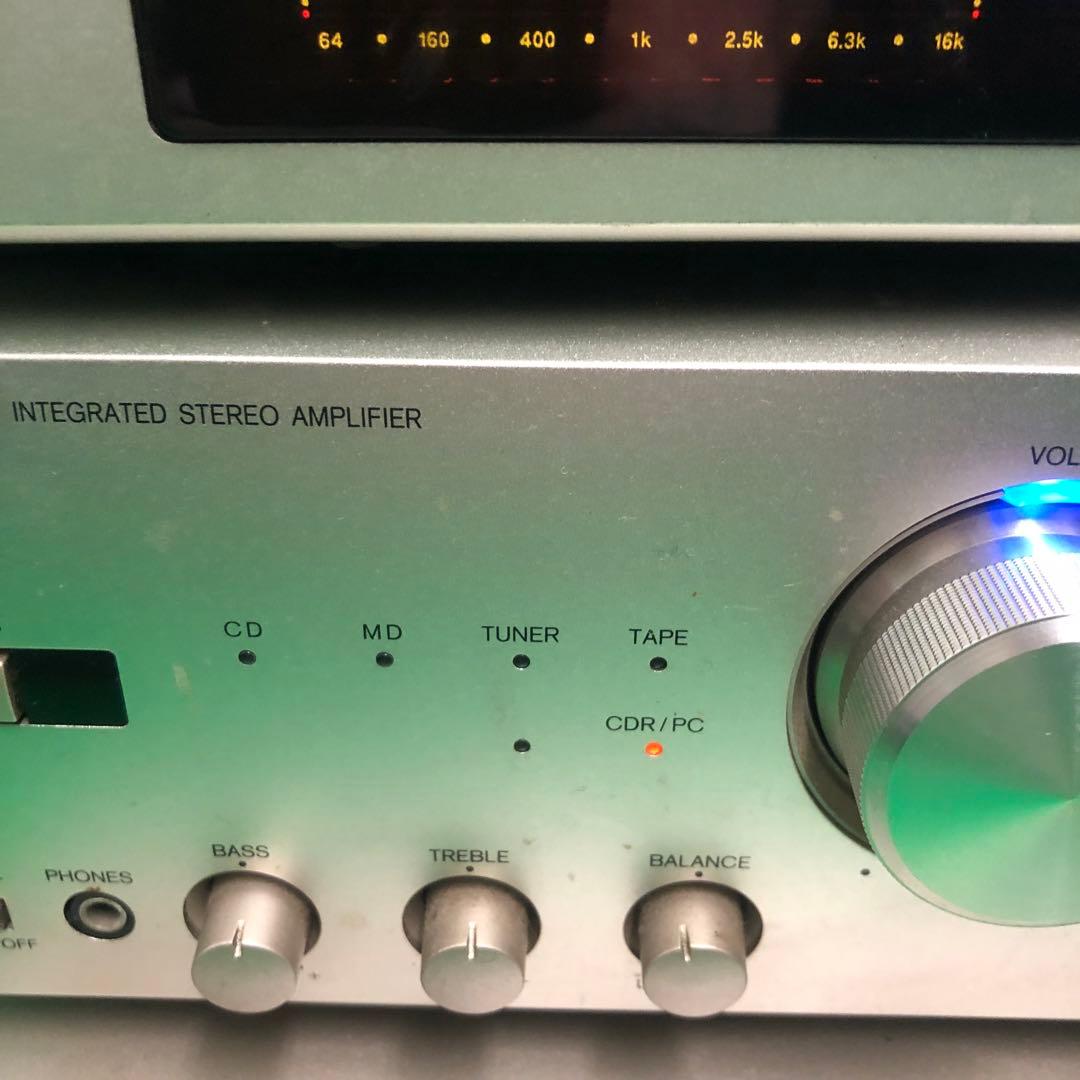 Onkyo ミニコンポ CDデッキ MDデッキ イコライザー アンプ プロセッサ