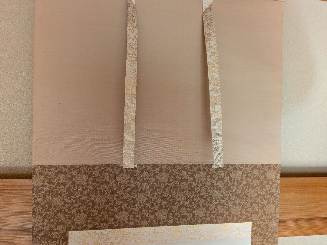 No.4　掛軸　水墨画　水墨山水　倉田稔　日本画　おもてなし　共箱