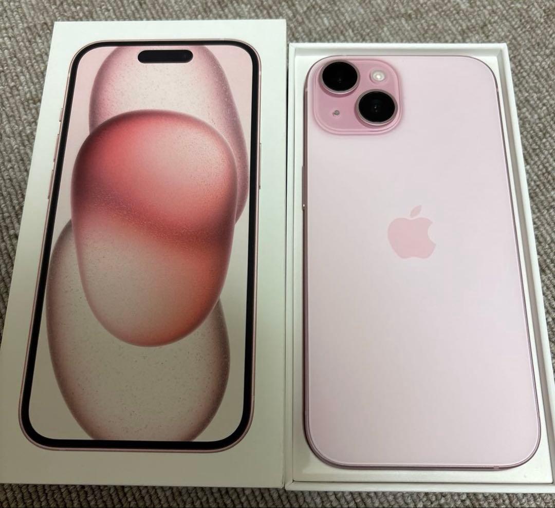【美品】Apple iPhone15 128GB ピンク 本体