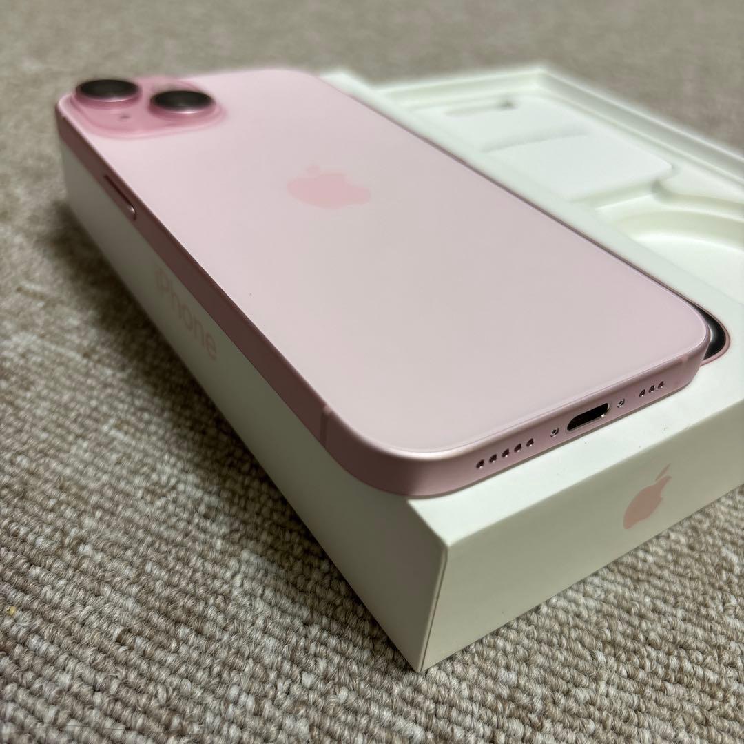 【美品】Apple iPhone15 128GB ピンク 本体