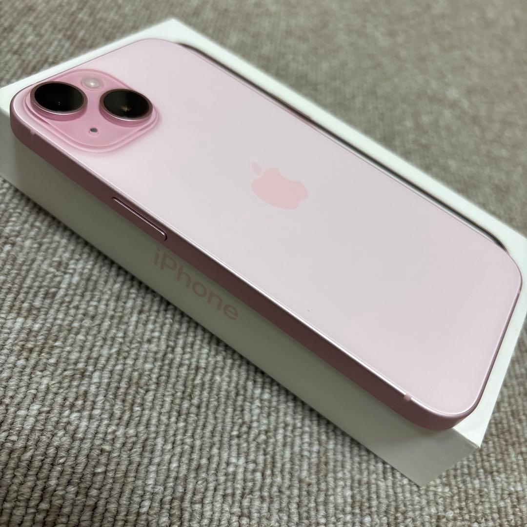【美品】Apple iPhone15 128GB ピンク 本体