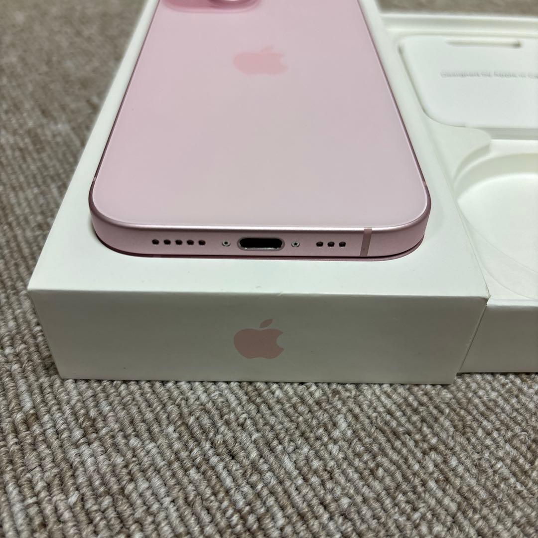 【美品】Apple iPhone15 128GB ピンク 本体