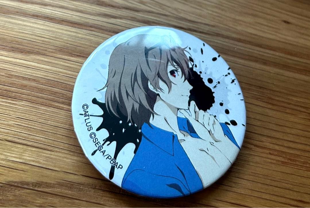 ペルソナ5 純喫茶ルブラン 屋根裏作戦会議 缶バッジ 明智吾郎 水着